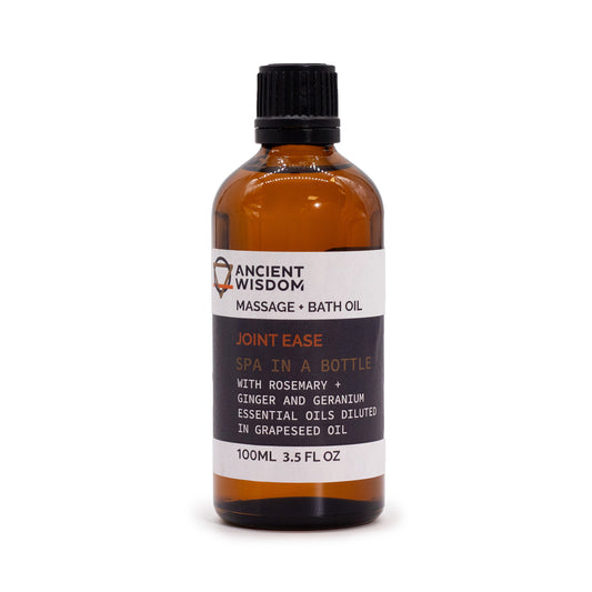 Joint Ease Massage & Bath Oil – 100ml | Rosemary, Ginger & Geranium