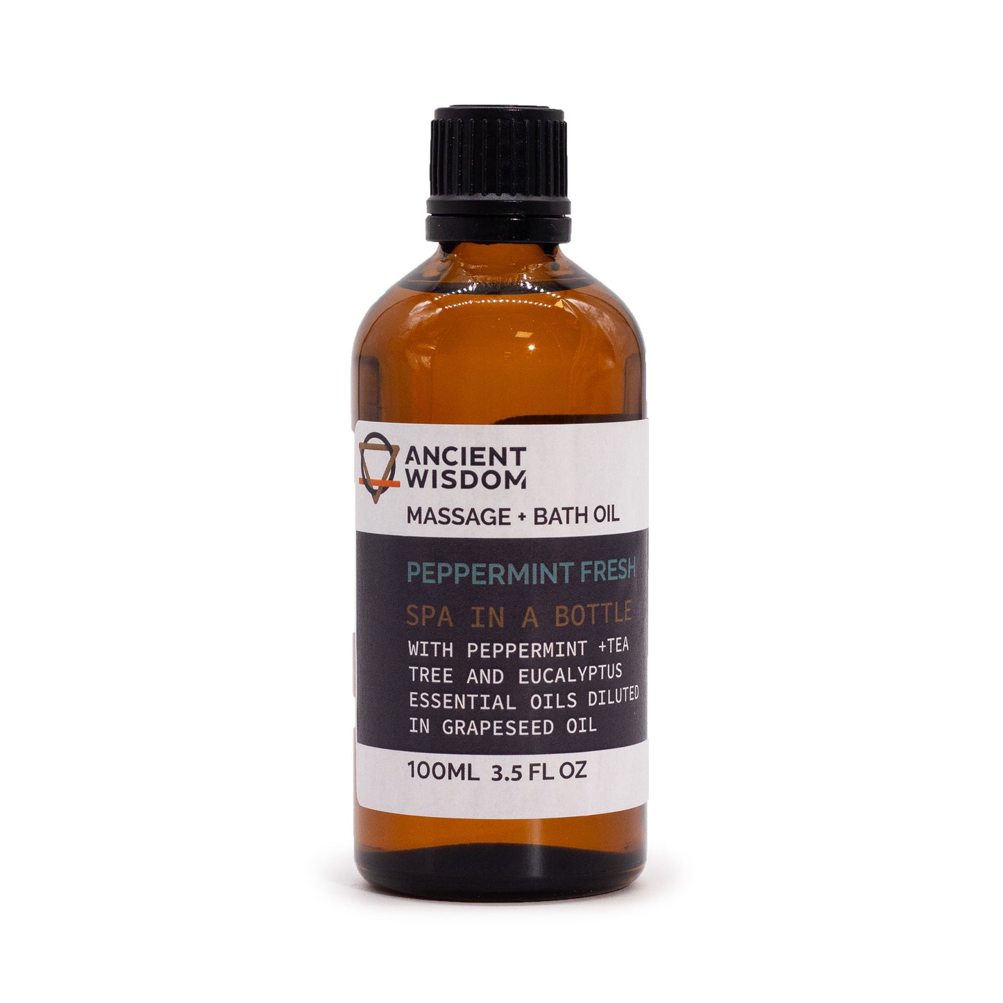 Peppermint Fresh Massage & Bath Oil – 100ml | Peppermint, Tea Tree & Eucalyptus