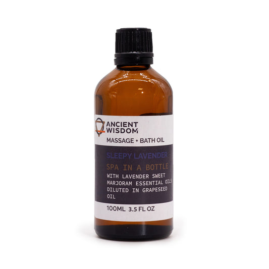Sleepy Lavender Massage & Bath Oil – 100ml | Lavender & Marjoram