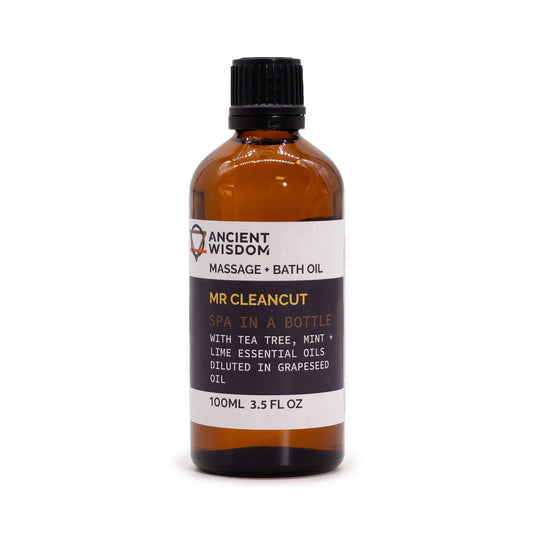 Mr Cleancut Shaving & Beard Oil – 100ml | Tea Tree & Lime Essential Oils
