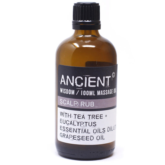 Scalp Rub Massage & Bath Oil – 100ml | Tea Tree & Eucalyptus