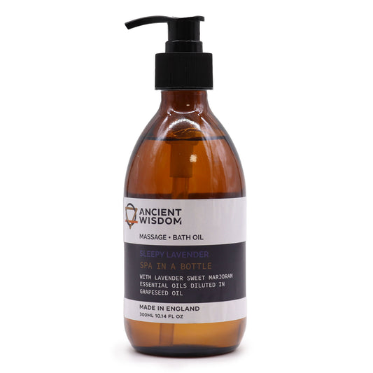 Sleepy Lavender Massage & Bath Oil – 300ml | Lavender & Marjoram