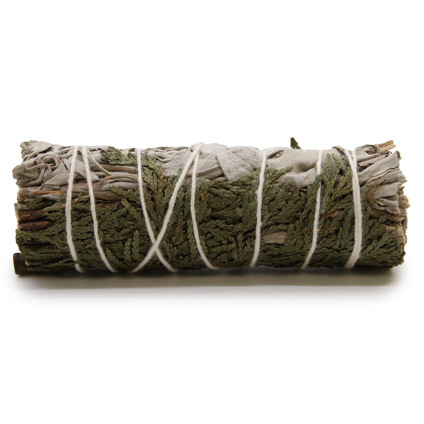 White Sage & Cedar Smudge Stick – 10cm | Cleansing Smoke for Protection & Strength