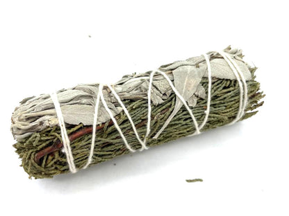 White Sage & Juniper Smudge Stick – 10cm | Woodland Aroma for Protection & Renewal