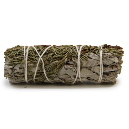 White Sage & Juniper Smudge Stick – 10cm | Woodland Aroma for Protection & Renewal