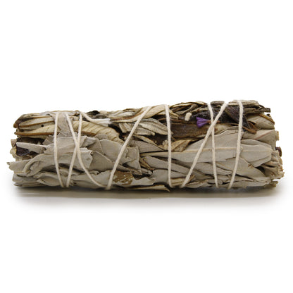 White Sage & Yerba Santa Smudge Stick – 10cm | Emotional Release & Sacred Breathwork