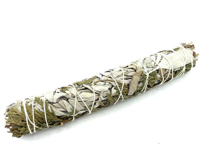 White Sage & Cedar Smudge Stick – 22cm | Cleansing Smoke for Protection & Strength