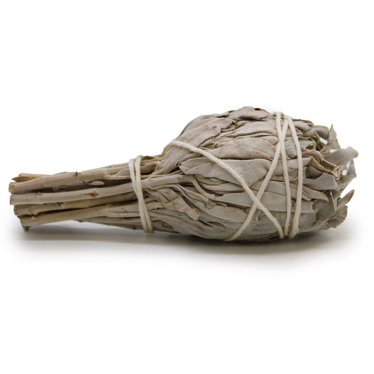 White Sage Smudge Stick – 10cm Torch | Powerful Cleansing Ritual & Space Clearing