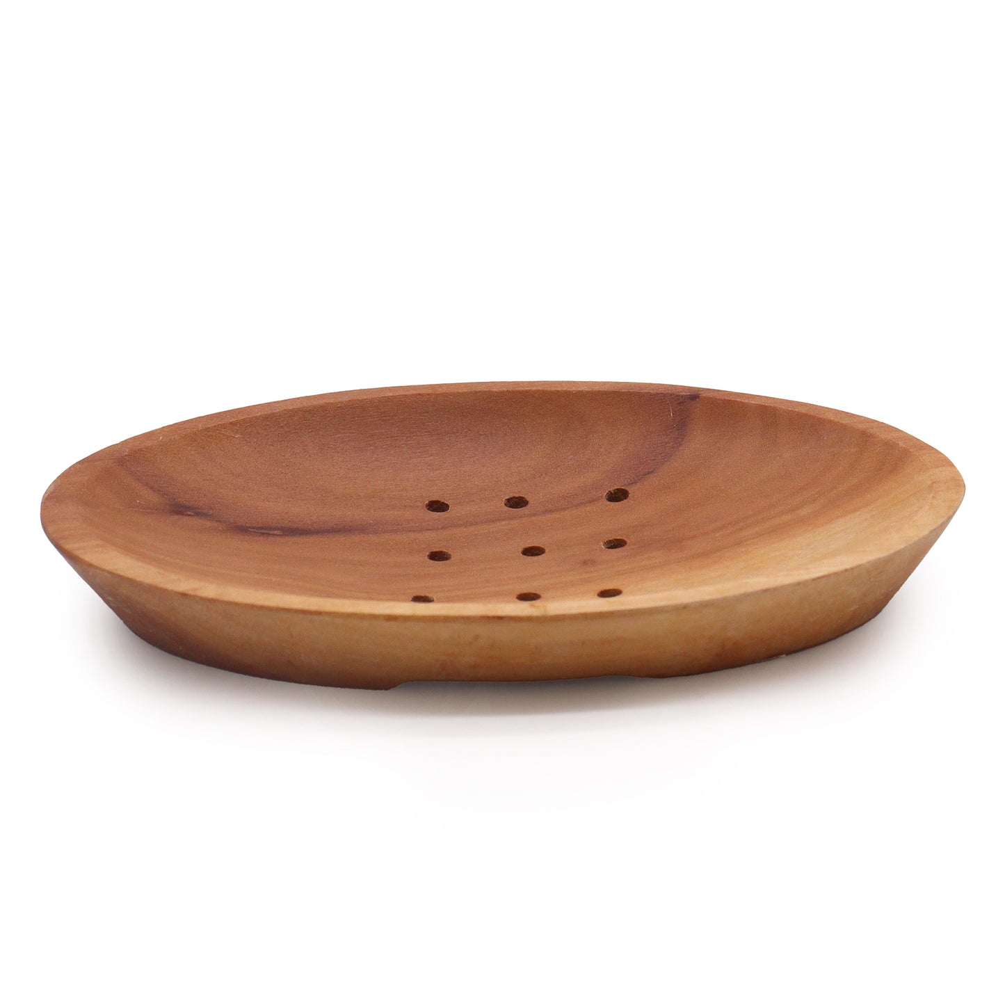 Mahogany Wood Soap Dish – Oval | Sustainable Wood with Natural Grain