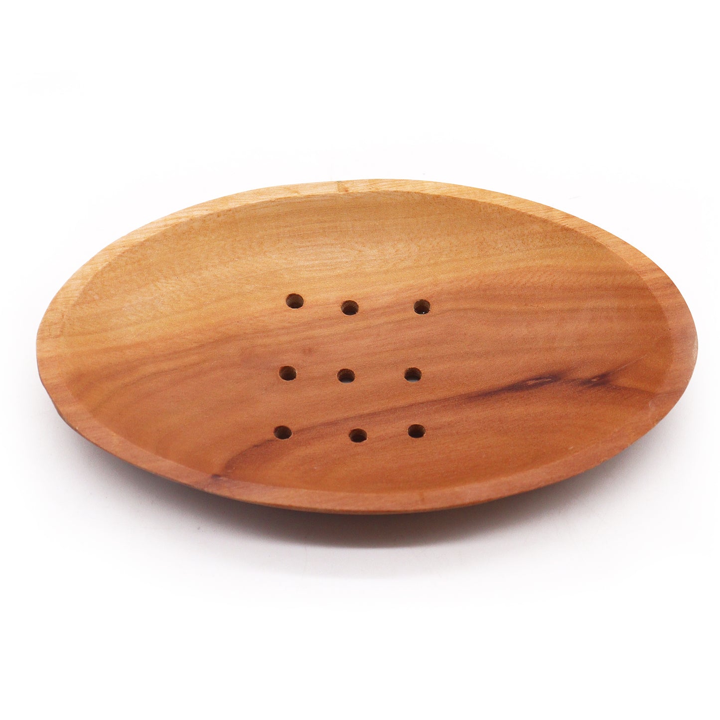 Mahogany Wood Soap Dish – Oval | Sustainable Wood with Natural Grain