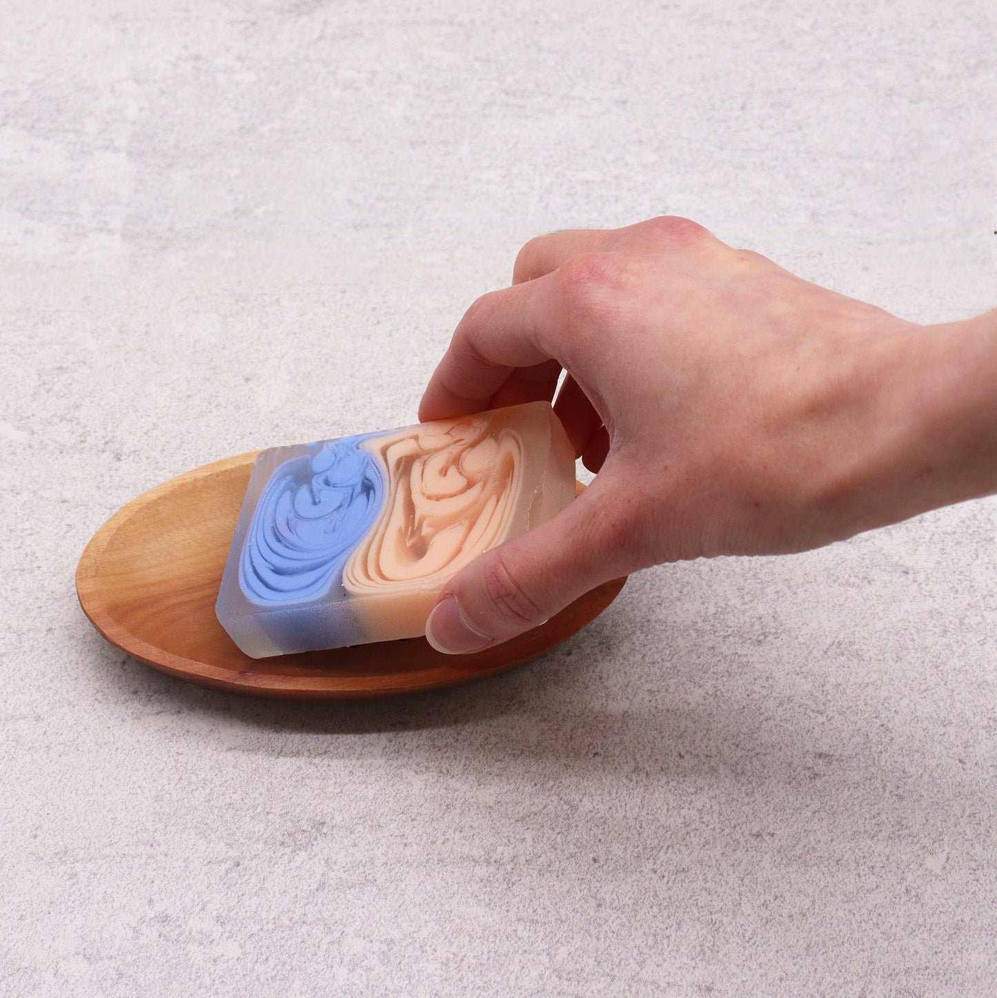 Mahogany Wood Soap Dish – Oval | Sustainable Wood with Natural Grain