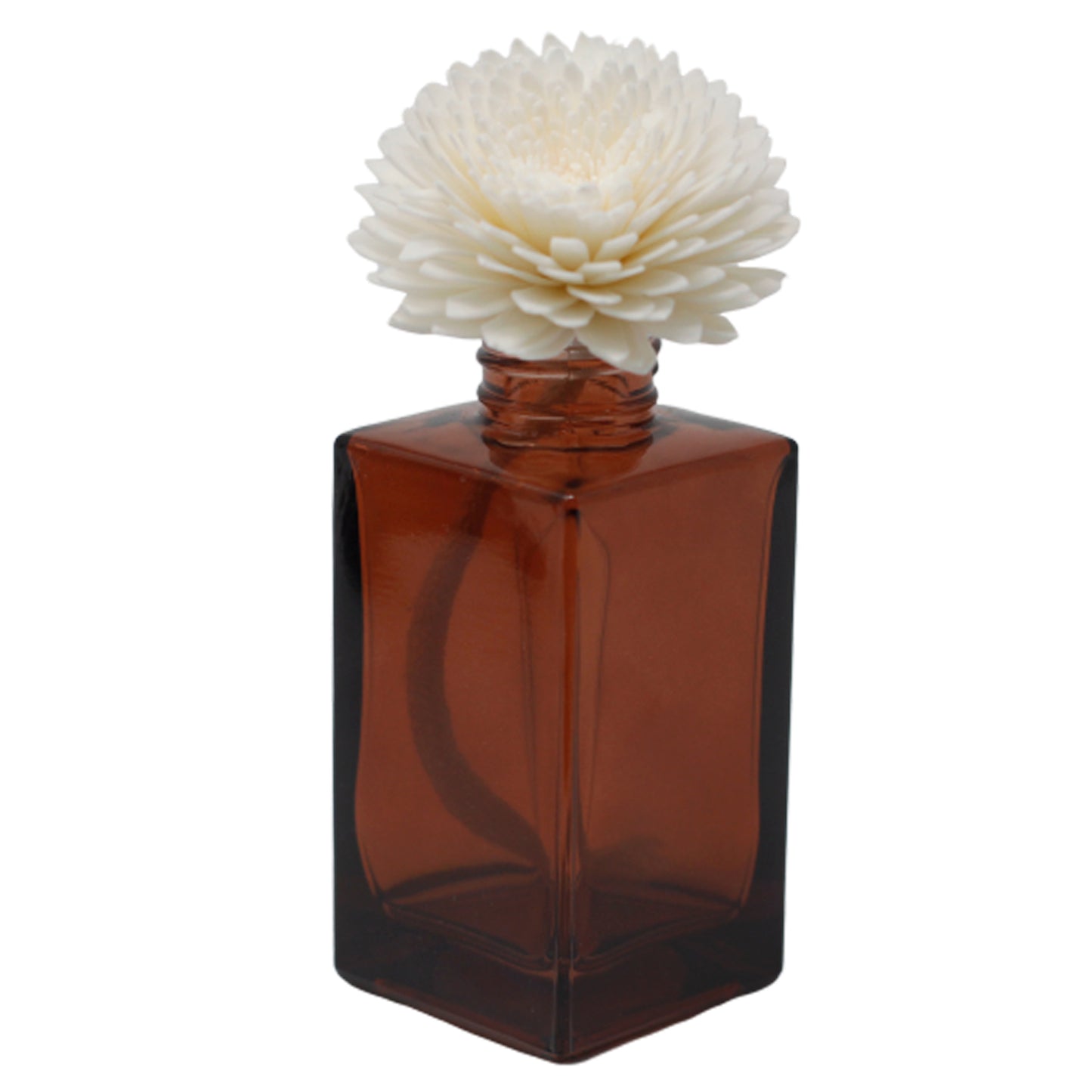 Medium Carnation Diffuser Flower on String – Set of 12 | Natural Sola Wood & Cotton