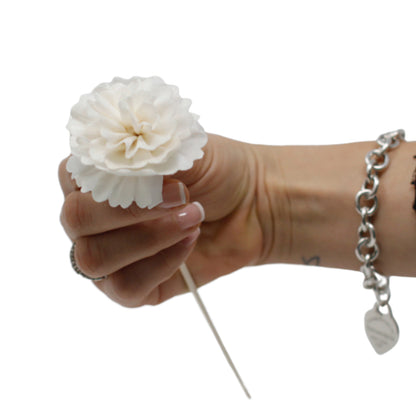 Carnation Diffuser Flower on Reed – Set of 12 | Natural Sola Wood & Bamboo