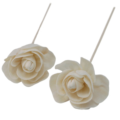 Rose Diffuser Flower on Reed – Set of 12 | Natural Sola Wood & Bamboo
