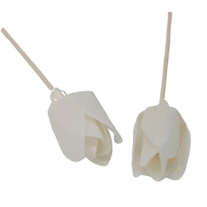 Tulip Diffuser Flower on Reed – Set of 12 | Natural Sola Wood & Bamboo