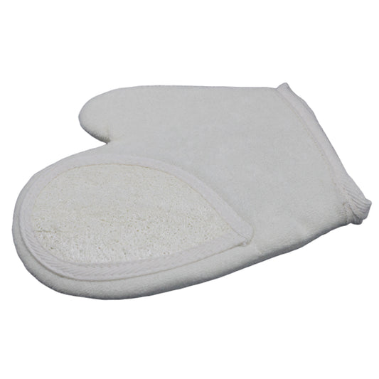 Natural Loofah Body Scrub – Glove | Gentle Exfoliating Bath Glove