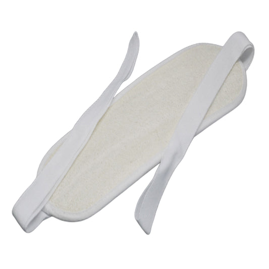 Natural Loofah Body Scrub – Back Scrub | Long Exfoliating Strap with Cotton Loops