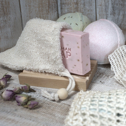 Natural Soap Bag – Rami | Gentle Exfoliating Soap Pouch for Daily Use