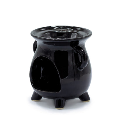 Black Cauldron Ceramic Oil Burner – Tree of Life | For Wax Melts & Fragrance Oils