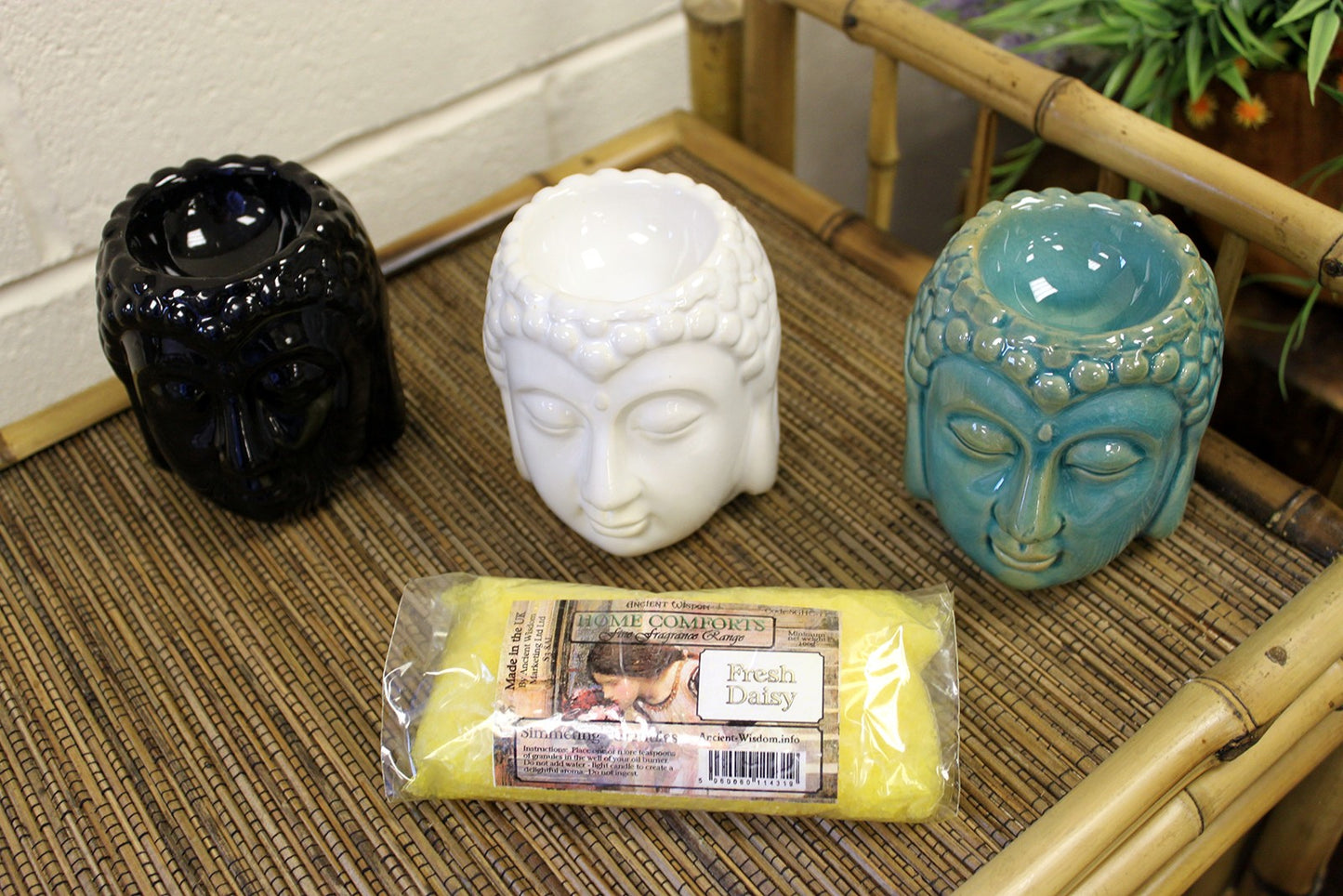 Buddha Ceramic Oil Burner – Blue | For Wax Melts & Fragrance Oils