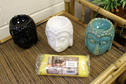 Buddha Ceramic Oil Burner – Blue | For Wax Melts & Fragrance Oils