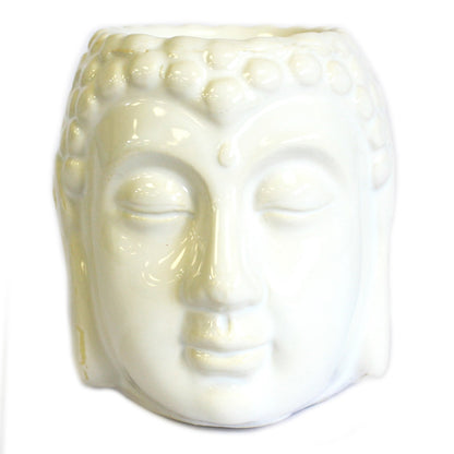 Buddha Ceramic Oil Burner – White | For Wax Melts & Fragrance Oils