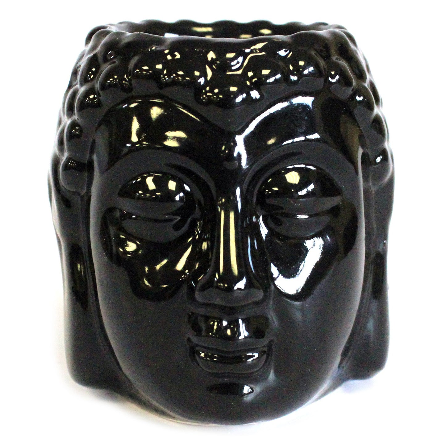 Buddha Ceramic Oil Burner – Black | For Wax Melts & Fragrance Oils