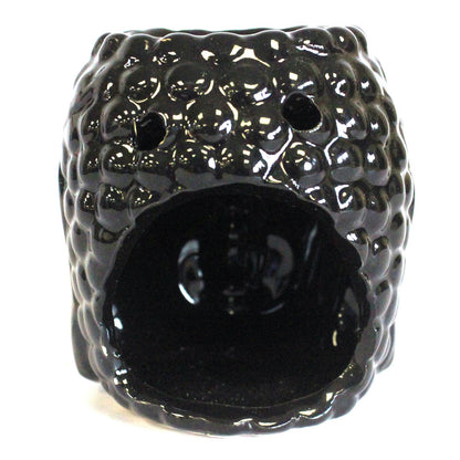 Buddha Ceramic Oil Burner – Black | For Wax Melts & Fragrance Oils