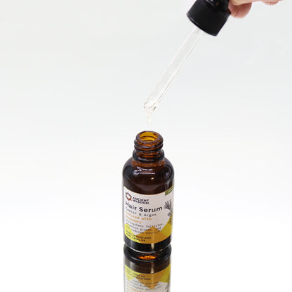 Organic Castor & Argan Oil Hair Serum – Rosemary 30ml | Hair Growth & Scalp Circulation Support