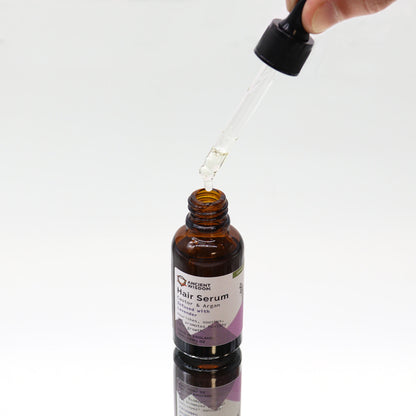 Organic Castor & Argan Oil Hair Serum – Lavender 30ml | Scalp Soothing & Hair Nourishment