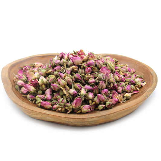 Dried Pink Rose Buds – 500g | Astringent, Antioxidant-Rich & Aromatherapeutic