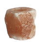 Pink Himalayan Salt Candle Holder – Single Slot | Natural Crystal Salt Tea Light Holder