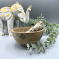 Ritual Offering Bowl – Four Elements Design | Mango Wood