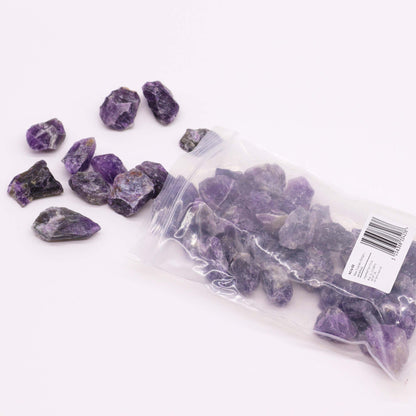 Amethyst Raw Crystals – 500g | Approx. 35 pieces