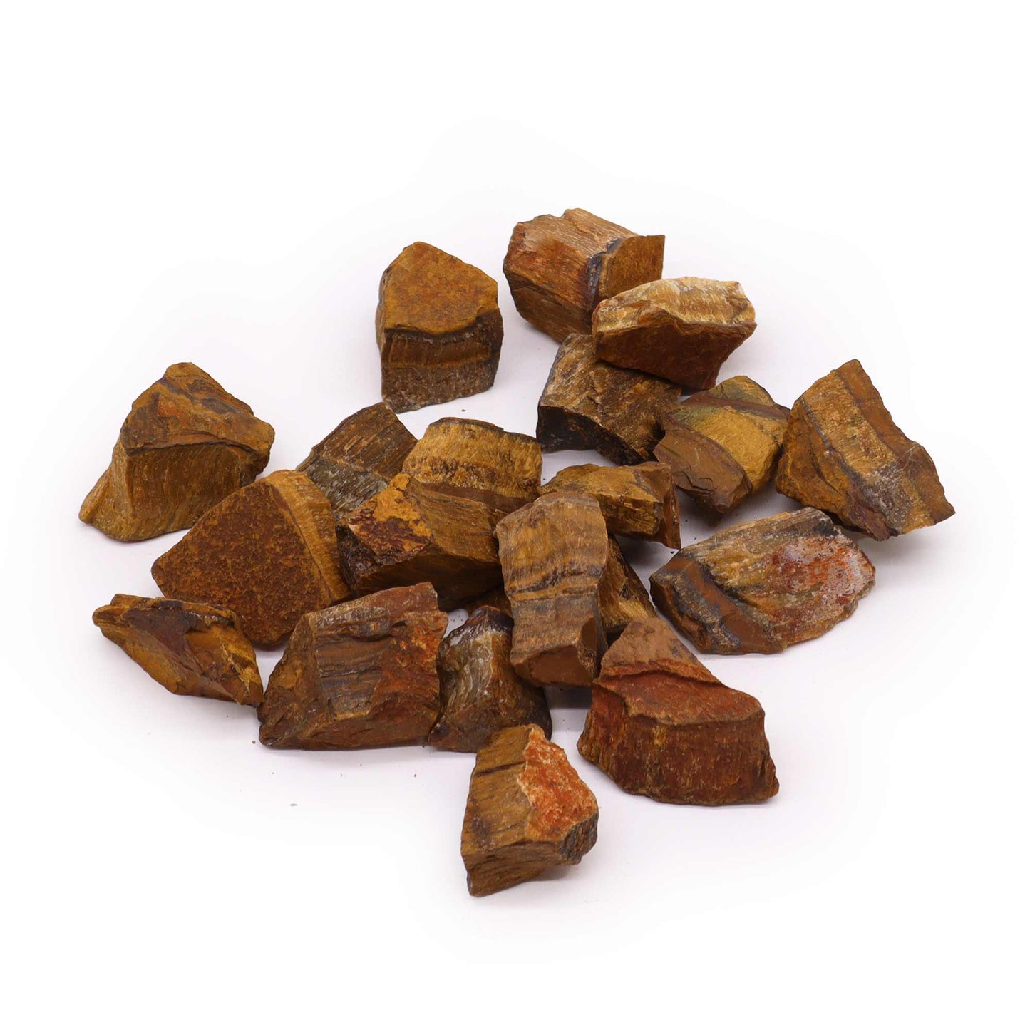 Tiger's Eye Raw Crystals – 500g | Approx. 35 pieces