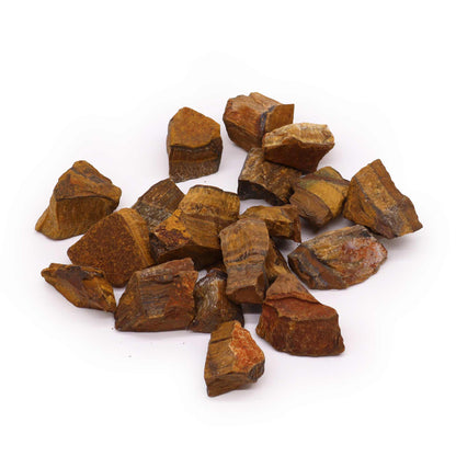 Tiger's Eye Raw Crystals – 500g | Approx. 35 pieces