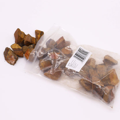 Tiger's Eye Raw Crystals – 500g | Approx. 35 pieces