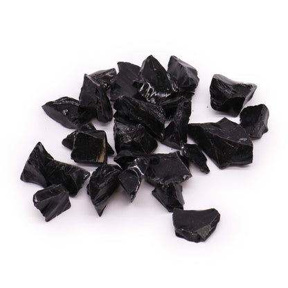 Black Agate Raw Crystals – 500g | Approx. 35 pieces