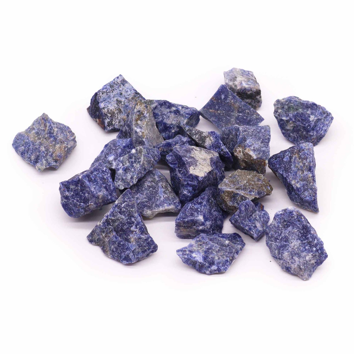 Sodalite Raw Crystals – 500g | Approx. 35 pieces