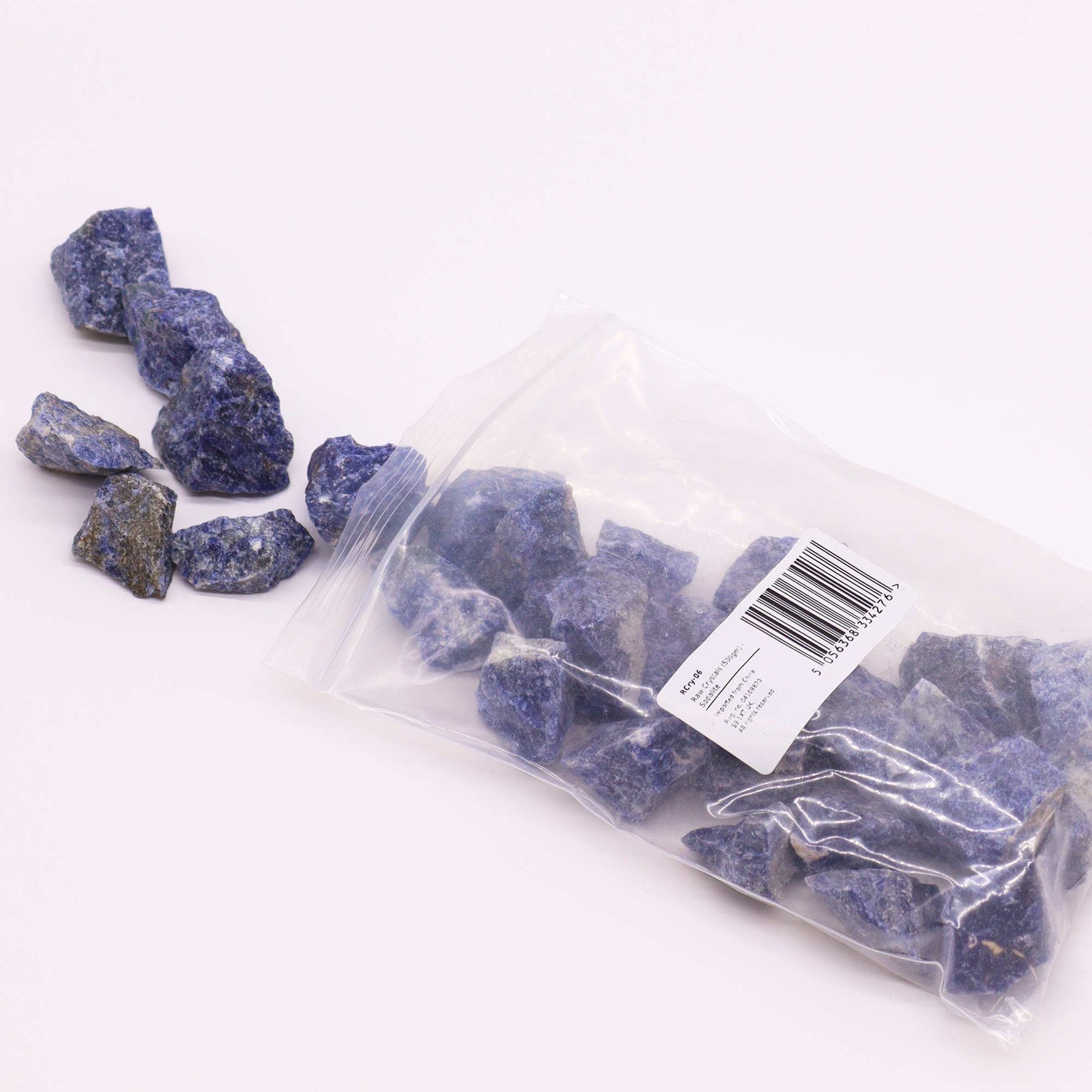 Sodalite Raw Crystals – 500g | Approx. 35 pieces