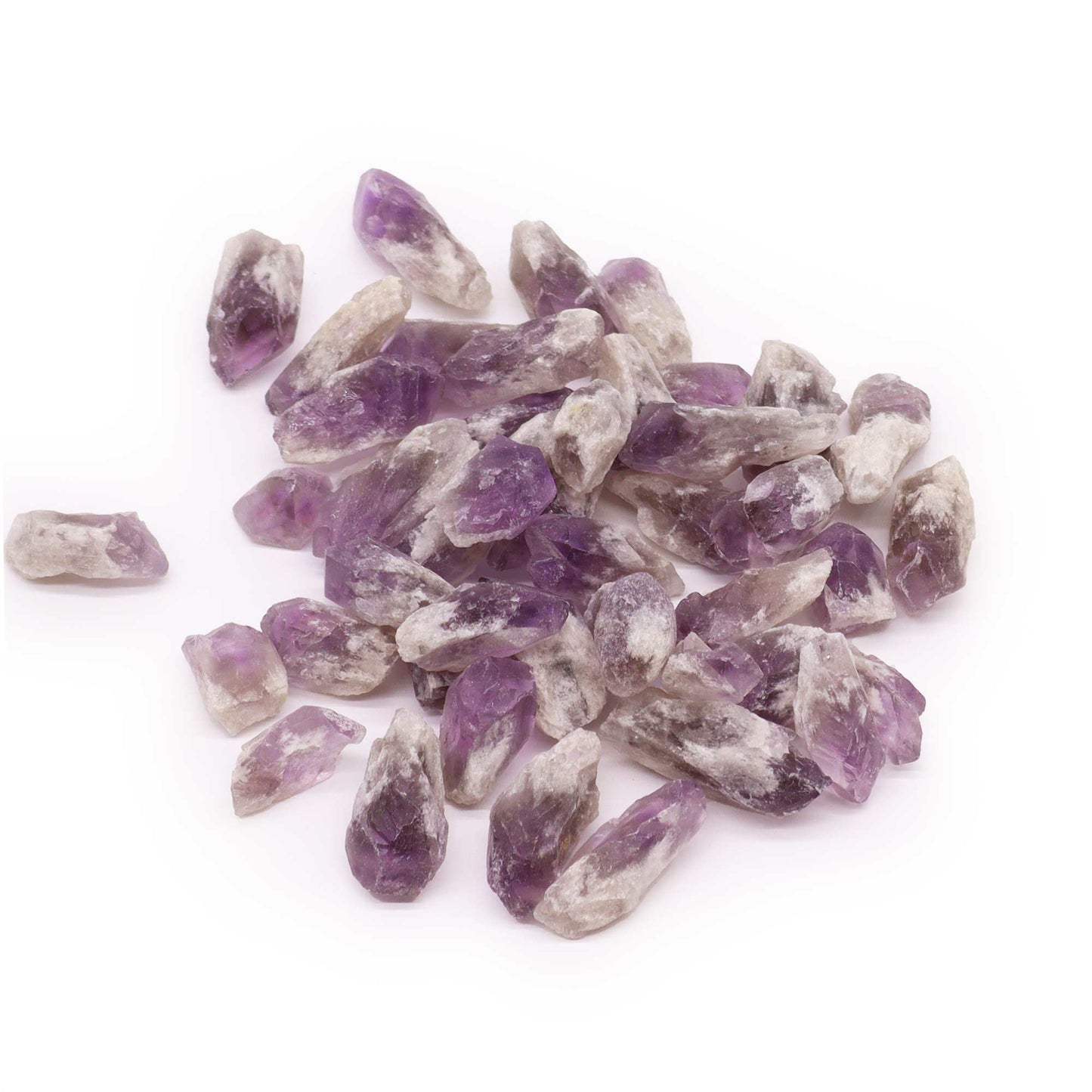 Amethyst Rough Points – 500g | Approx. 70 pieces