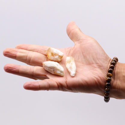 Citrine Rough Points – 500g | Approx. 70 pieces