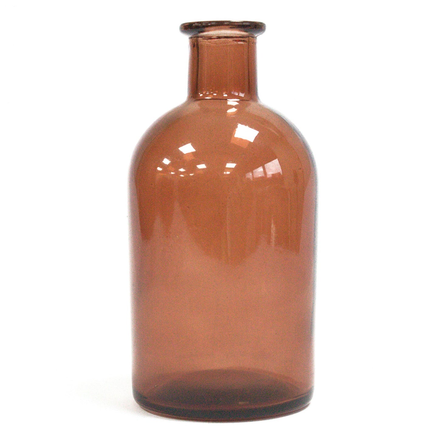 Round Antique Reed Diffuser Bottle – Amber Glass 250ml | No Cap Included