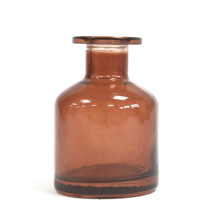 Round Alchemist Reed Diffuser Bottle – Brown Glass 140ml | No Cap Included