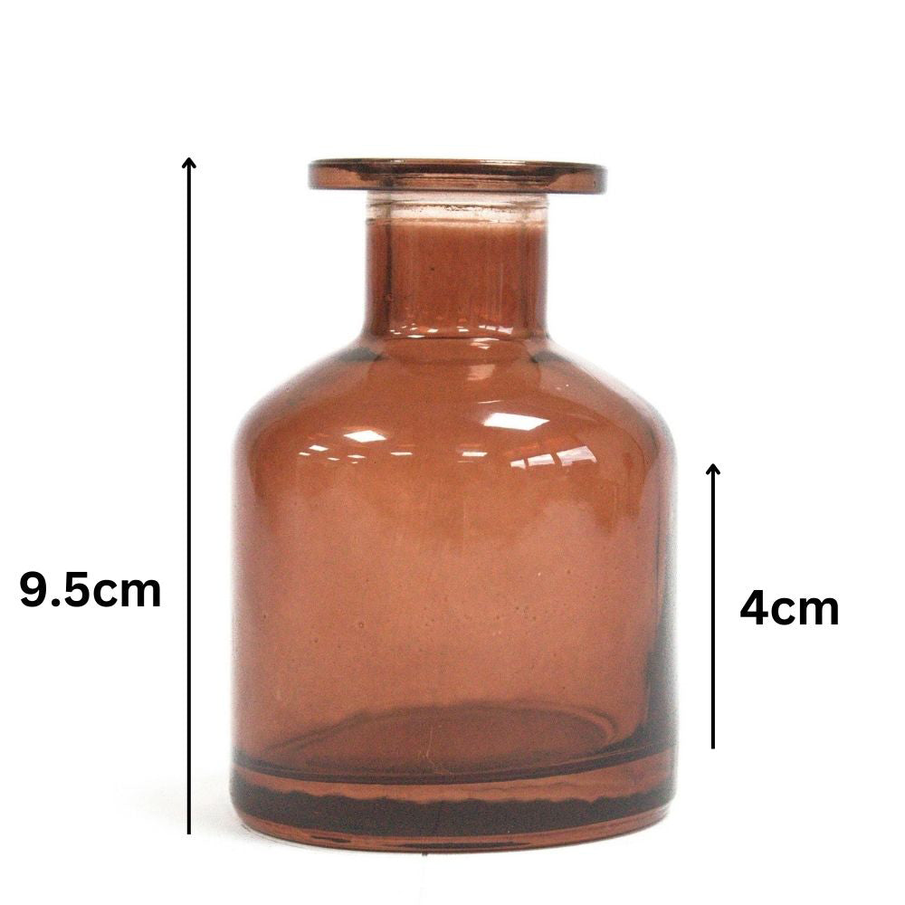 Round Alchemist Reed Diffuser Bottle – Brown Glass 140ml | No Cap Included