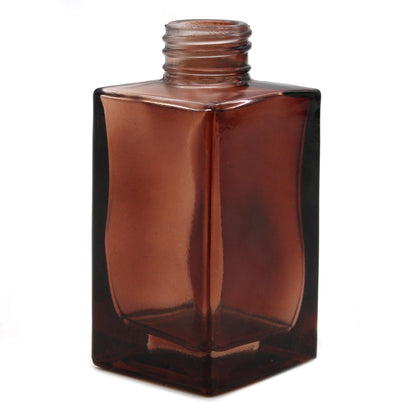 Square Long Reed Diffuser Bottle – Amber Glass 100ml | No Cap Included