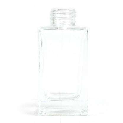 Square Long Reed Diffuser Bottle – Clear Glass 100ml | No Cap Included