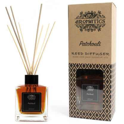 Patchouli Essential Oil Reed Diffuser – 200ml | Earthy, Grounding & Meditative