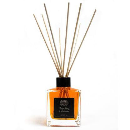 Ylang Ylang & Mandarin Essential Oil Reed Diffuser – 200ml | Floral, Uplifting & Softly Sweet
