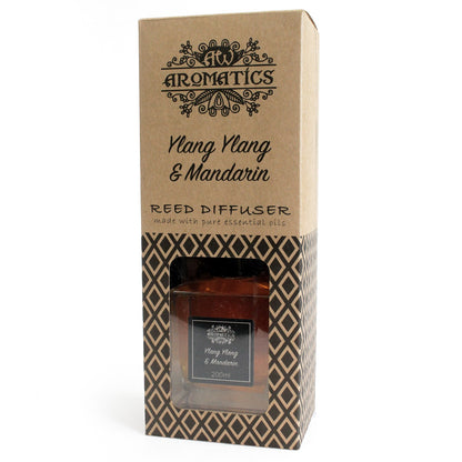 Ylang Ylang & Mandarin Essential Oil Reed Diffuser – 200ml | Floral, Uplifting & Softly Sweet